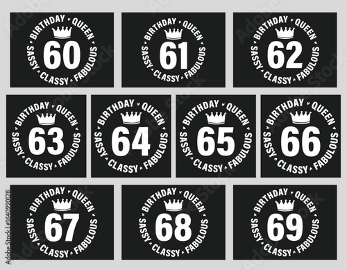 60 years old birthday queen t shirt