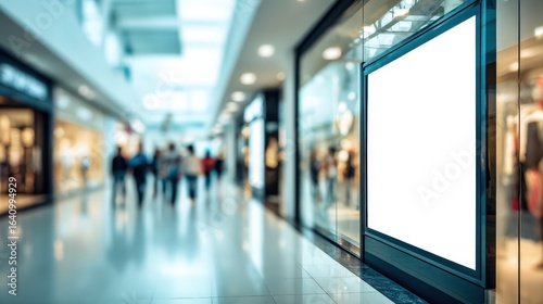 Wallpaper Mural Blank Billboard Mockup in Modern Shopping Mall Setting for Advertising and Promotional Content Torontodigital.ca