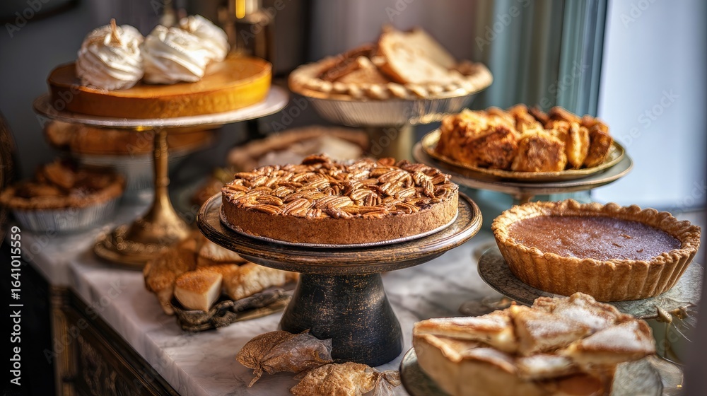 Delicious Homemade Pie on Wooden Table Delicious Homemade Pie on Wooden Table