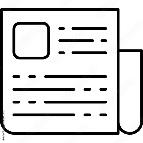 NewspaperIcon Vector Element