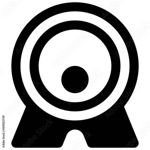Barrel. Outlined stroke vector icon with black-filled details.
