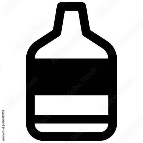Fermenter. Outlined stroke vector icon with black-filled details.