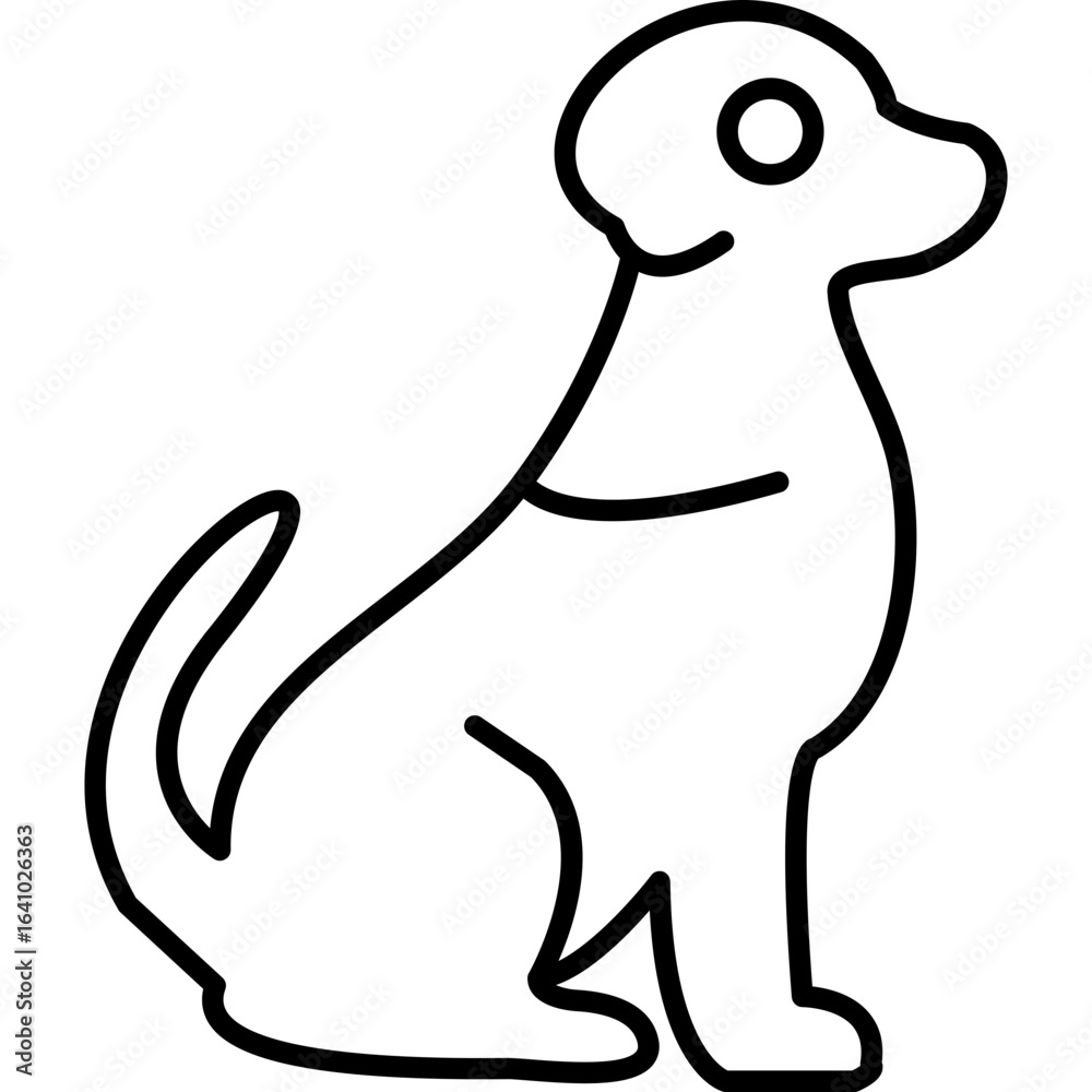 Obraz premium DogIcon Vector Element