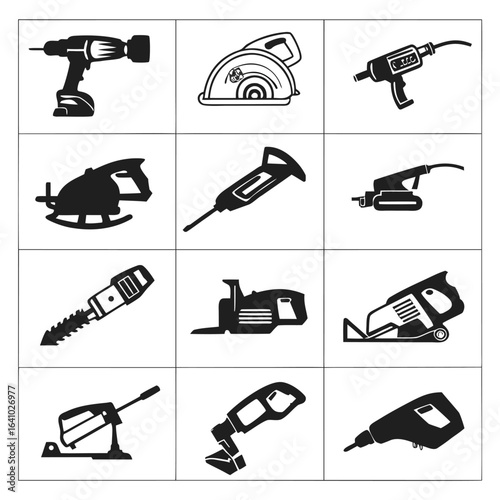 Power tools collection drill sander