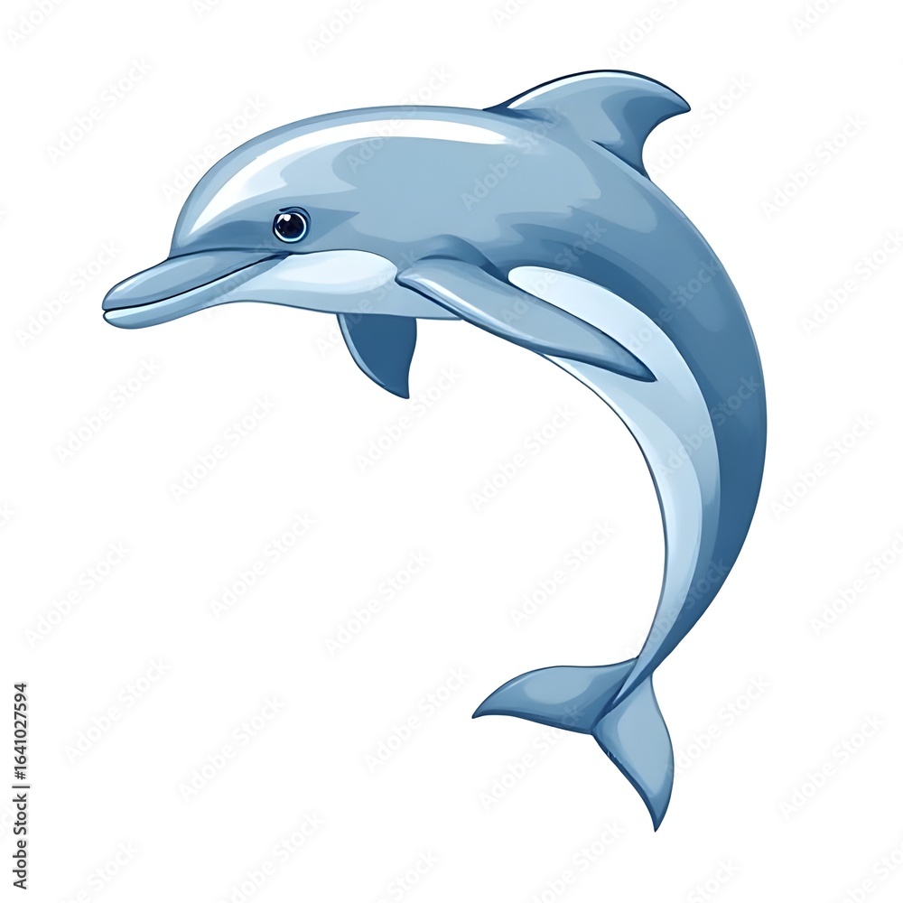 Obraz premium dolphin isolated on white background