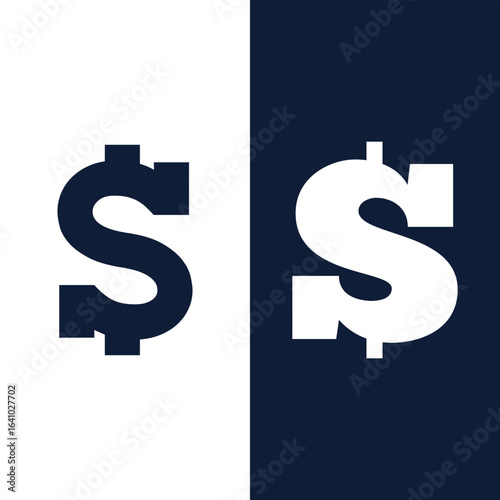 Dollar Sign Symbol Icon Vector Money Stock Vector.