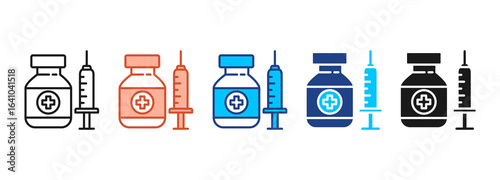 Anesthesia Icon Set Multiple Style Collection