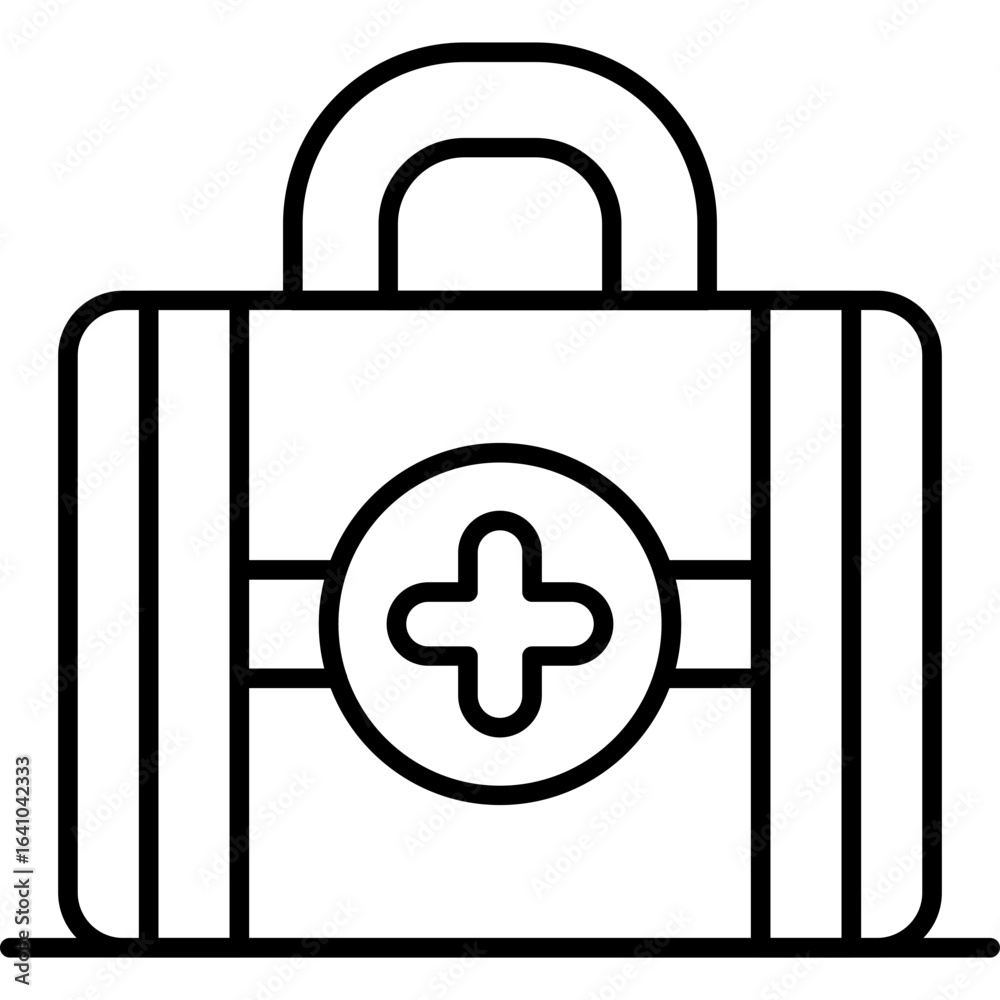 Obraz premium Medical Kit Icon Vector Element