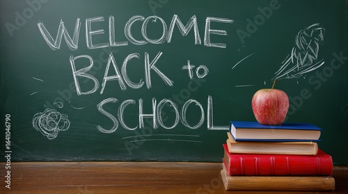 Green Chalkboard With 