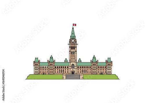 icon of Parliament Hill in Ottawa