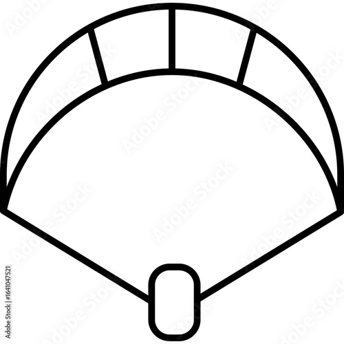 Kitesurf Icon Vector Element
