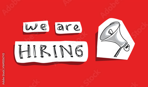 We are hiring announcement .eps