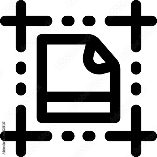 artboard line icon. Clean and minimalist vector icon for websites, mobile apps, presentations, and logos. Fully scalable and customizable for any project.