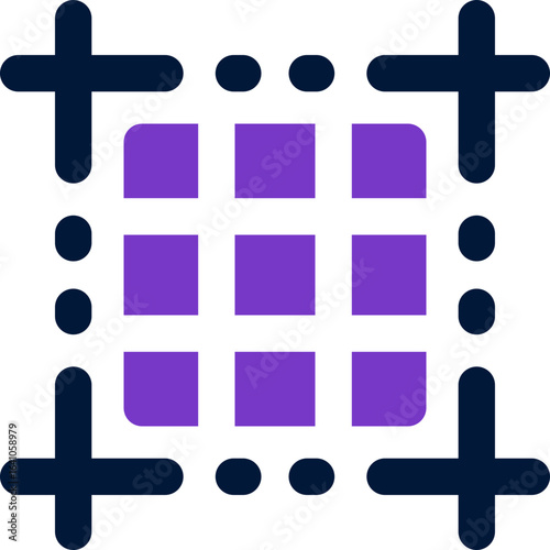 photo grid duotone icon. Sleek and modern vector icon for websites, mobile apps, marketing materials, and corporate design. Fully scalable and ready to use.