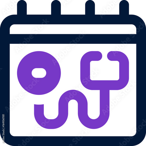 doctor appointment duotone icon. Sleek and modern vector icon for websites, mobile apps, marketing materials, and corporate design. Fully scalable and ready to use.