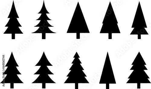 "Christmas Tree Silhouette Collection" bundle 