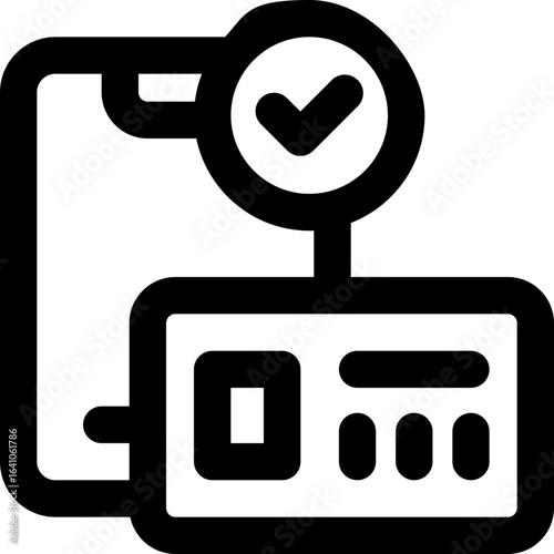 online payment line icon. Clean and minimalist vector icon for websites, mobile apps, presentations, and logos. Fully scalable and customizable for any project.