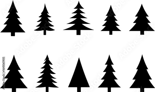 "Christmas Tree Silhouette Collection" bundle 