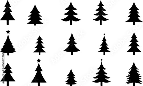 Christmas Tree Silhouette Bundle