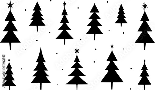 Christmas Tree Silhouette Bundle