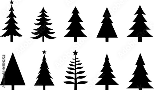 Christmas Tree Silhouette Bundle