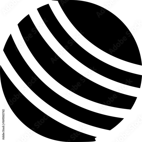yoga ball glyph icon. Strong and solid vector icon for websites, mobile interfaces, presentations, and visual branding. High quality and easy to edit.