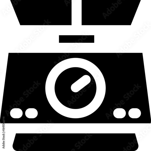 weight scale glyph icon. Strong and solid vector icon for websites, mobile interfaces, presentations, and visual branding. High quality and easy to edit.