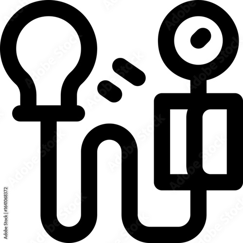 blood pressure line icon. Clean and minimalist vector icon for websites, mobile apps, presentations, and logos. Fully scalable and customizable for any project.