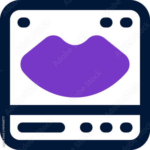 ultrasound duotone icon. Sleek and modern vector icon for websites, mobile apps, marketing materials, and corporate design. Fully scalable and ready to use.