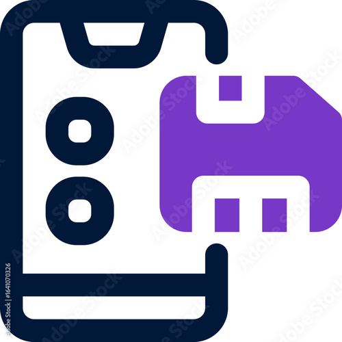 save duotone icon. Sleek and modern vector icon for websites, mobile apps, marketing materials, and corporate design. Fully scalable and ready to use.