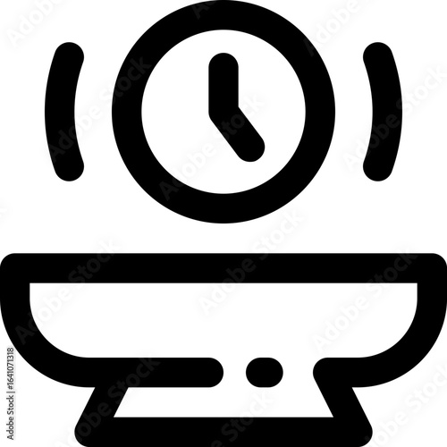 fasting line icon. Clean and minimalist vector icon for websites, mobile apps, presentations, and logos. Fully scalable and customizable for any project.