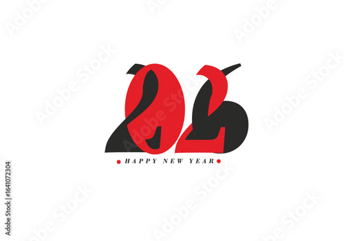 Free Download 2026 Happy New Year Text Typography Design Element flyer, banner design. - GFXLoad
