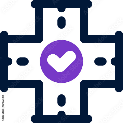 road duotone icon. Sleek and modern vector icon for websites, mobile apps, marketing materials, and corporate design. Fully scalable and ready to use.