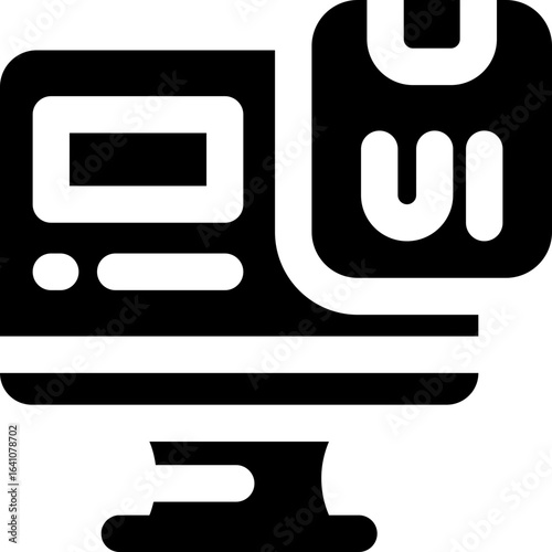 ui design glyph icon. Strong and solid vector icon for websites, mobile interfaces, presentations, and visual branding. High quality and easy to edit.