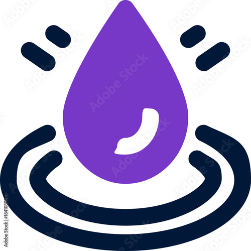 water drop duotone icon. Sleek and modern vector icon for websites, mobile apps, marketing materials, and corporate design. Fully scalable and ready to use.