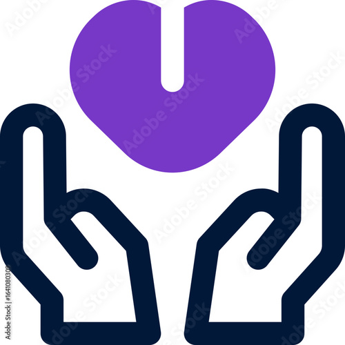 heart duotone icon. Sleek and modern vector icon for websites, mobile apps, marketing materials, and corporate design. Fully scalable and ready to use.