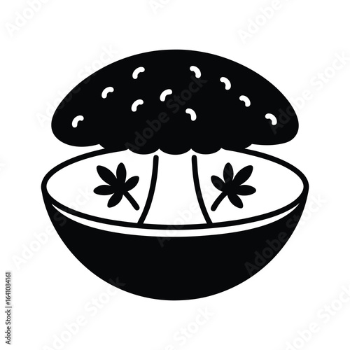 mushroom risotto with parsle