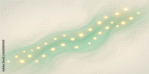 Abstract blue wave background with flowing curves and smooth ocean-inspired design
