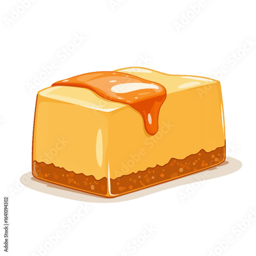 Delicious Golden Caramel Flan with a Smooth Texture and Rich Flavor, Perfectly Complemented by a Sweet Sticky Caramel Drizzle on Top