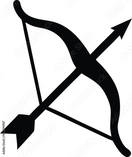 Vector illustration of a medieval metal sword and shield, a symbol of a weapon