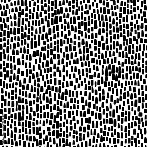 Minimalist monochrome pattern featuring dense arrangement of black vertical rectangles on a white background surface vector