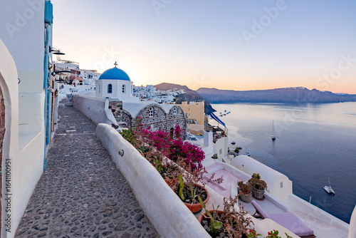 Papier peint oia village in santorini greece