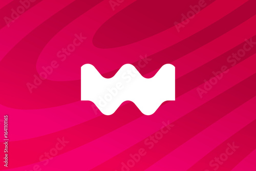 Letter W or wave logo icon design template elements