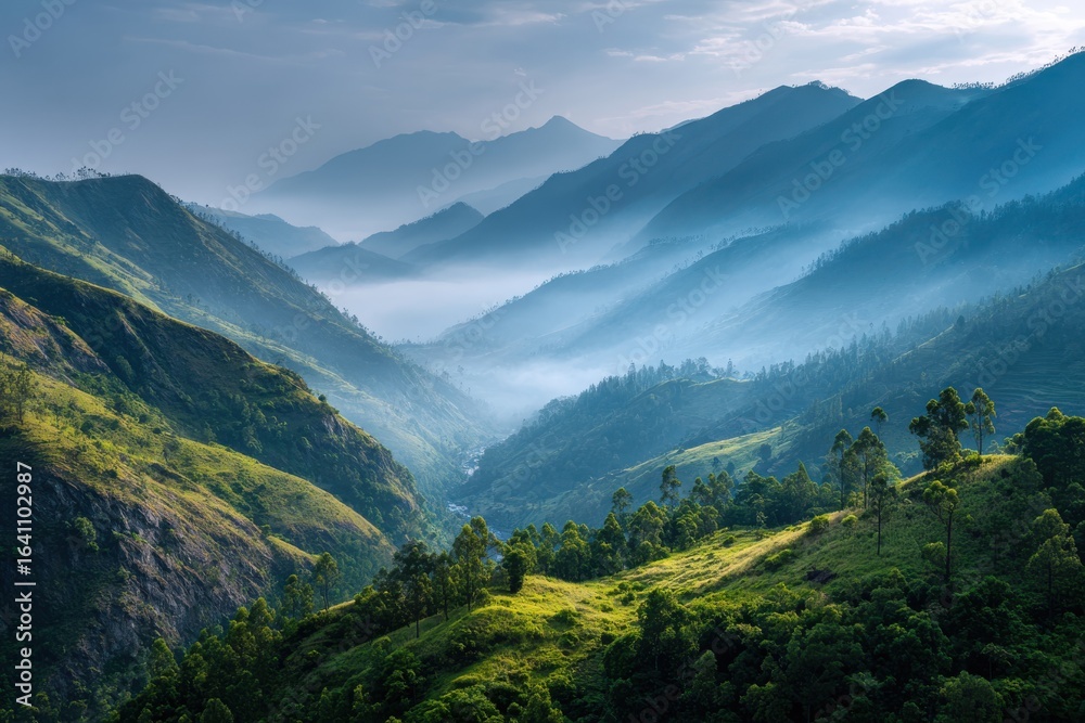 Fototapeta premium Nature's allure: captivating scenery and tranquil experiences for adventure seekers and nature enthusiasts