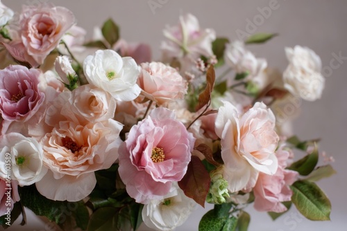 Delicate tea rose floral arrangement for elegant home decor and special occasions