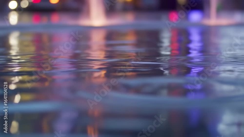Wallpaper Mural Water Reflection Abstract with City Lights Blur Background. Torontodigital.ca