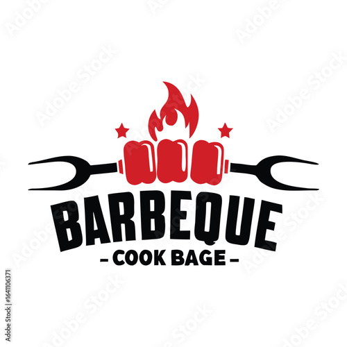 Barbeque, barbecue, grills logo design vector