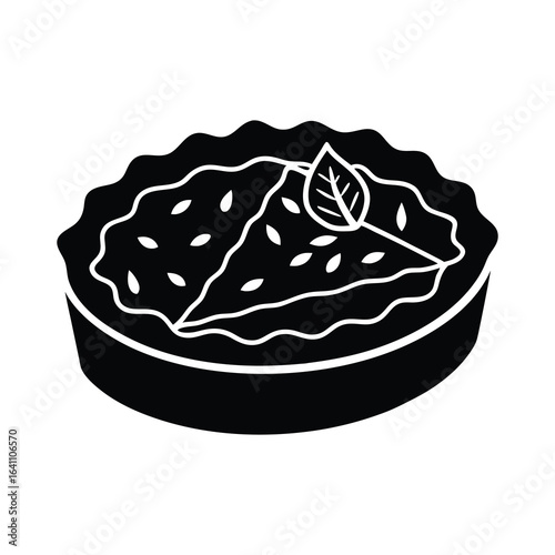 lunch clipart of quiche with spinach and cheese