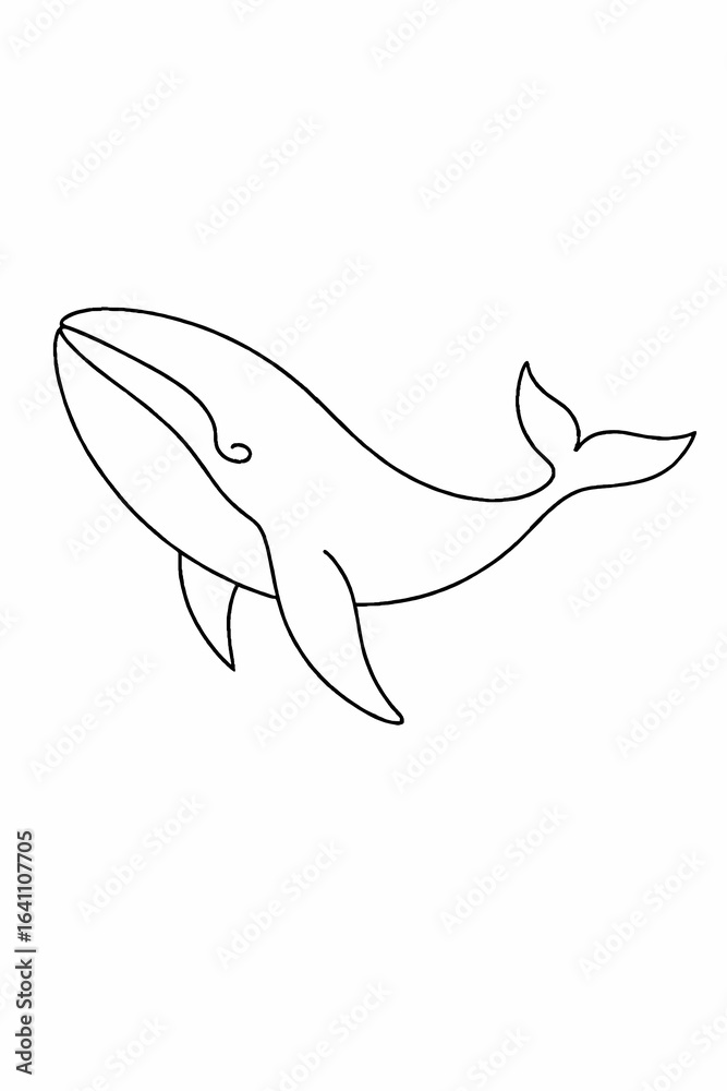 Fototapeta premium whale vector illustration