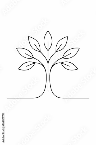 vector tree silhouette